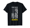 Proud Soccer Grandpa Usa Flag Family T-Shirt - Graphic Print Unisex