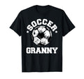 Soccer Granny Soccer Ball Distressed T-Shirt - Trendy Graphic Men Women