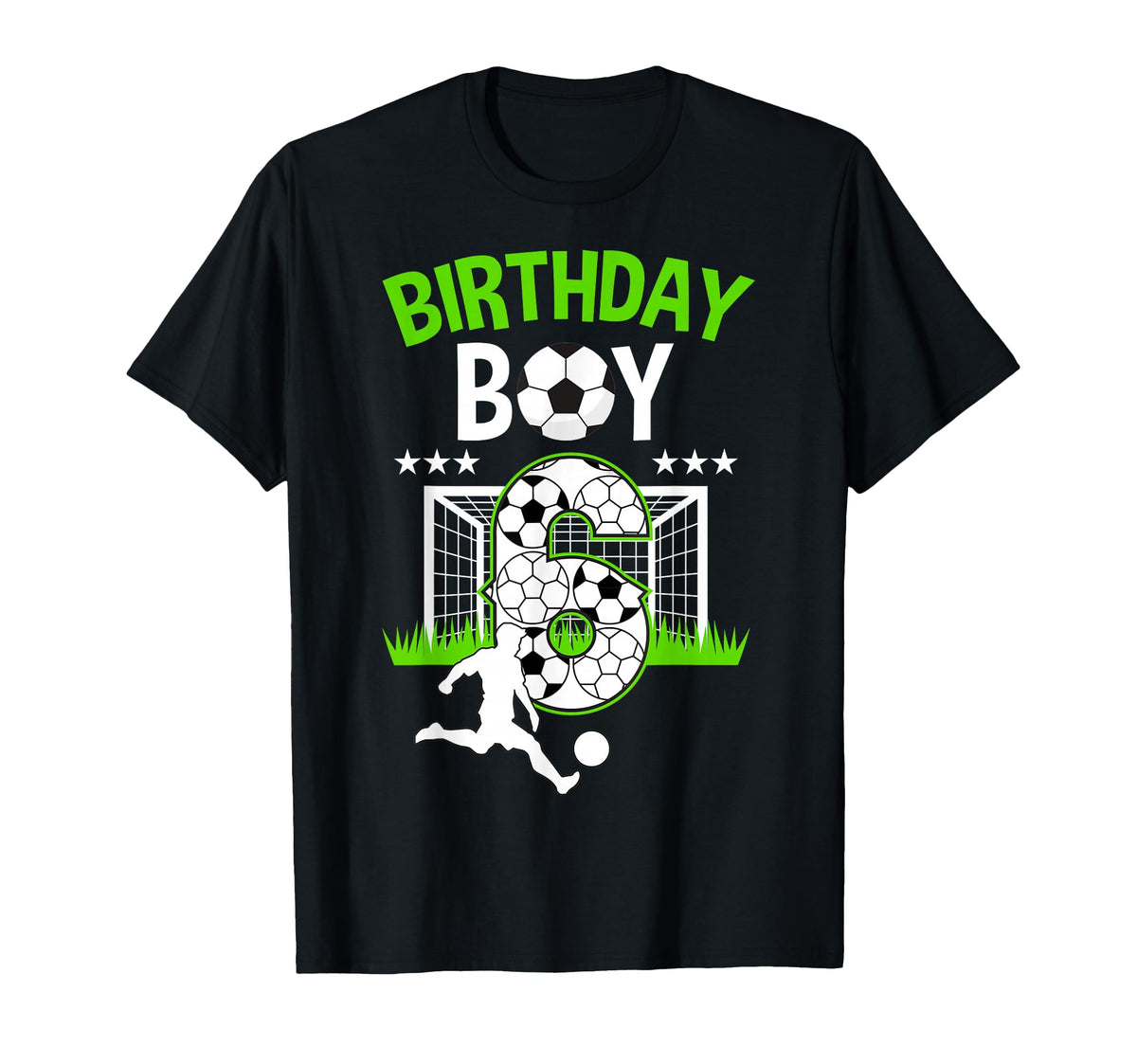 Birthday Soccer 6 Year Old Who Loves T-Shirt - Graphic Print for Adults