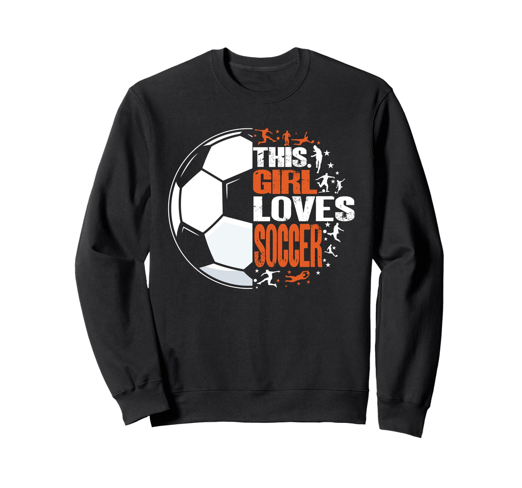 Sport Funny This Loves Soccer Sweatshirt - Fun Novelty Design for Adults
