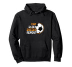 Football Player Jersey Eat Sleep Hoodie - Minimalist Print for Adults