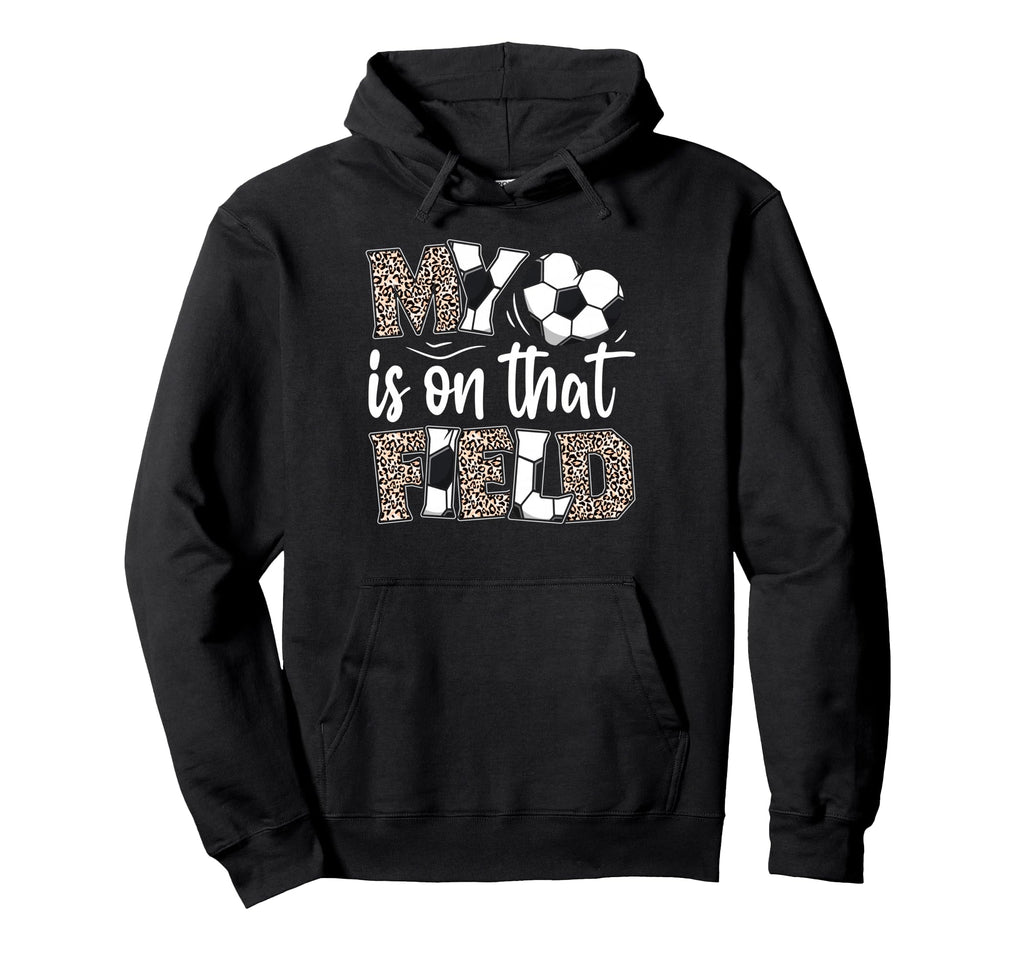My Heart Is That Field Soccer Leopard Hoodie - Graphic Print Men Women