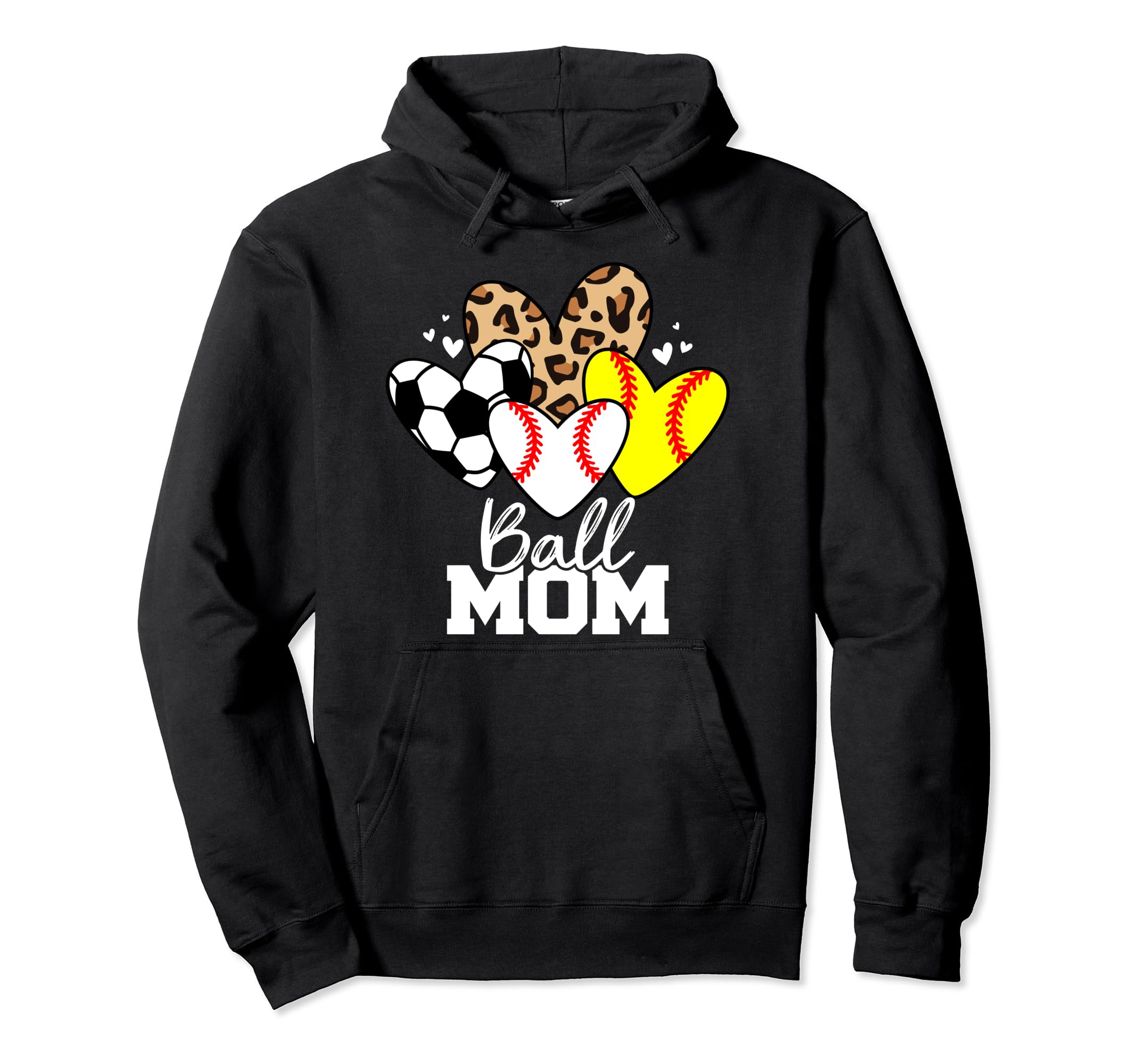 Ball Mom Funny Baseball Softball Hoodie - Streetwear Style Men Women