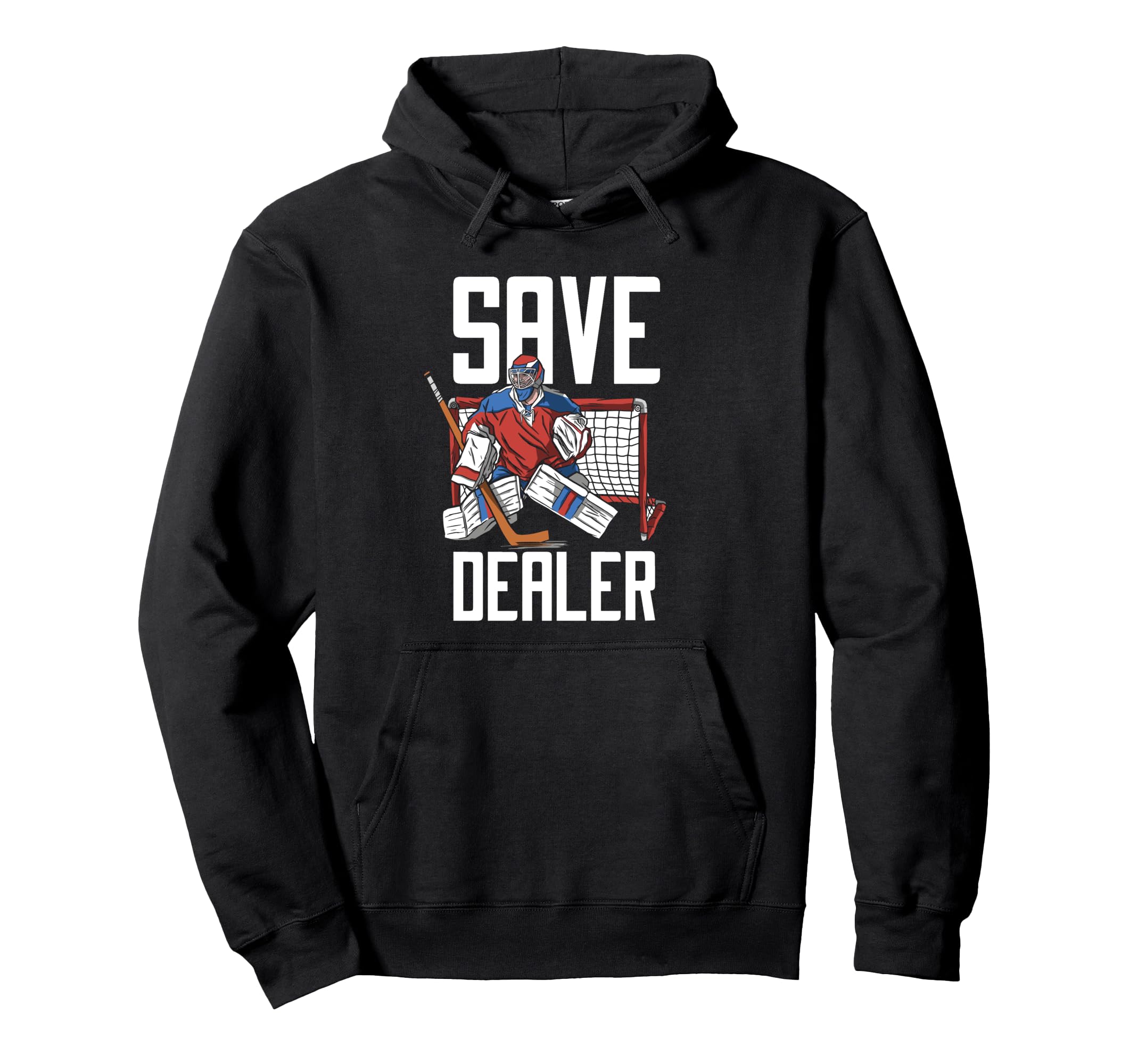 Ice Hockey Goalie Goalkeeper Goalie Puck Hoodie - Trendy Graphic Unisex