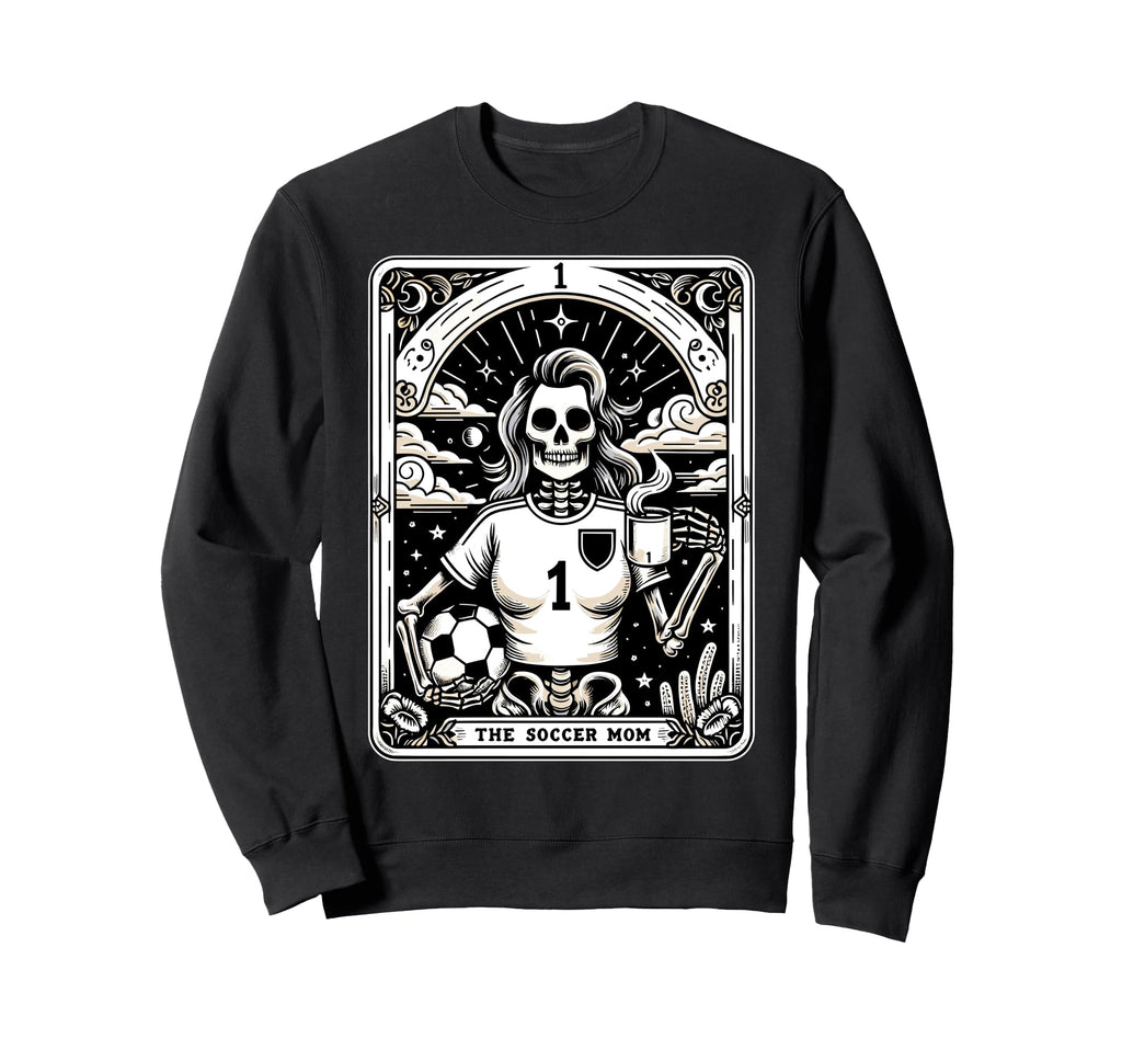 Tarot Card Soccer Mom Soccer Mum Sweatshirt - Trendy Graphic for Adults
