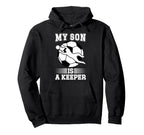 My Son Is Soccer Keeper Mom Soccer Hoodie - Aesthetic Graphic Men Women