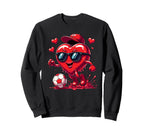 Valentine Soccer Heart Drip Sport Sweatshirt - Novelty Apparel Men Women