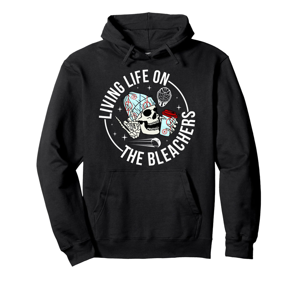 Bleachers Hockey Keeper Mom Hockey Goalie Hoodie - Trendy Graphic Unisex