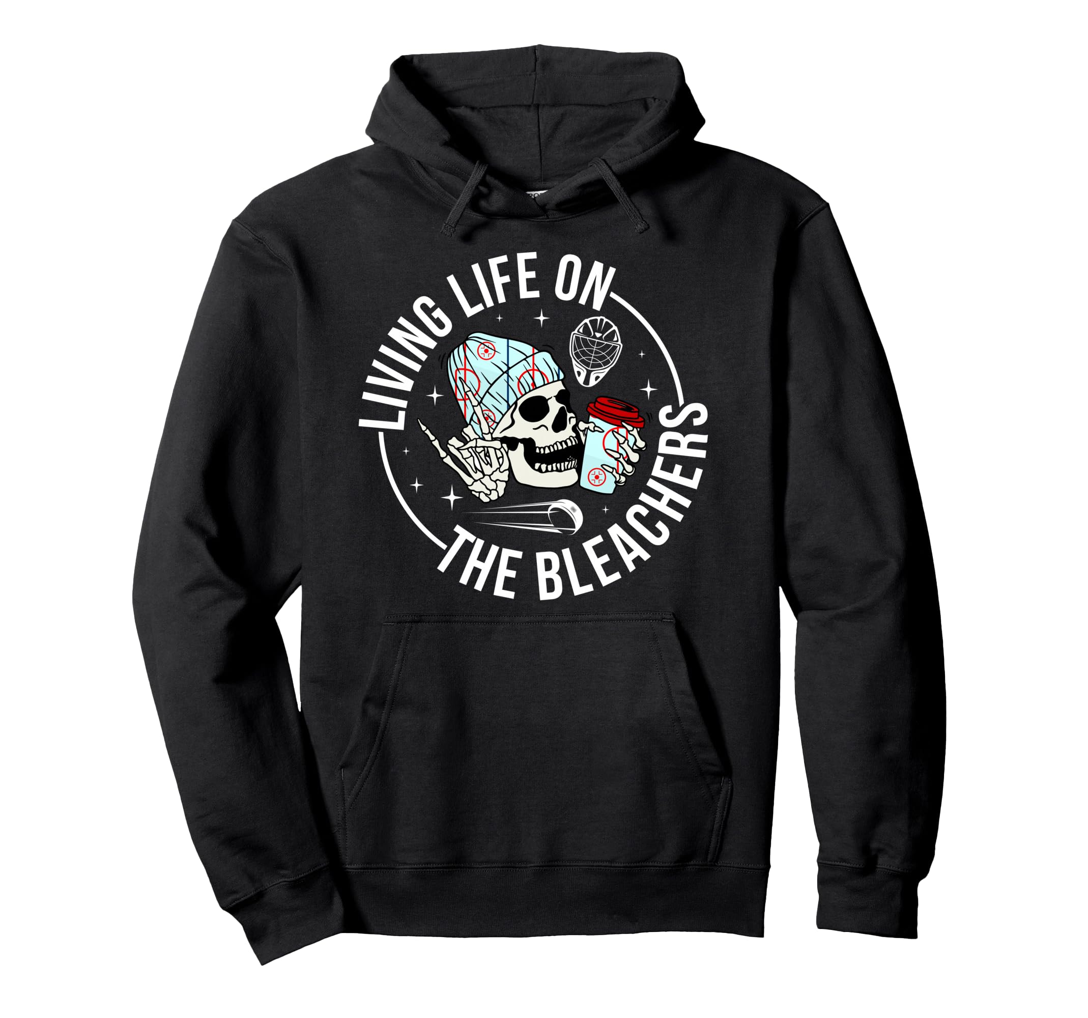 Bleachers Hockey Keeper Mom Hockey Goalie Hoodie - Trendy Graphic Unisex