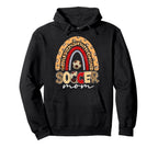 Leopard Rainbow Soccer Mom Sport Mom Hoodie - Aesthetic Graphic Men Women