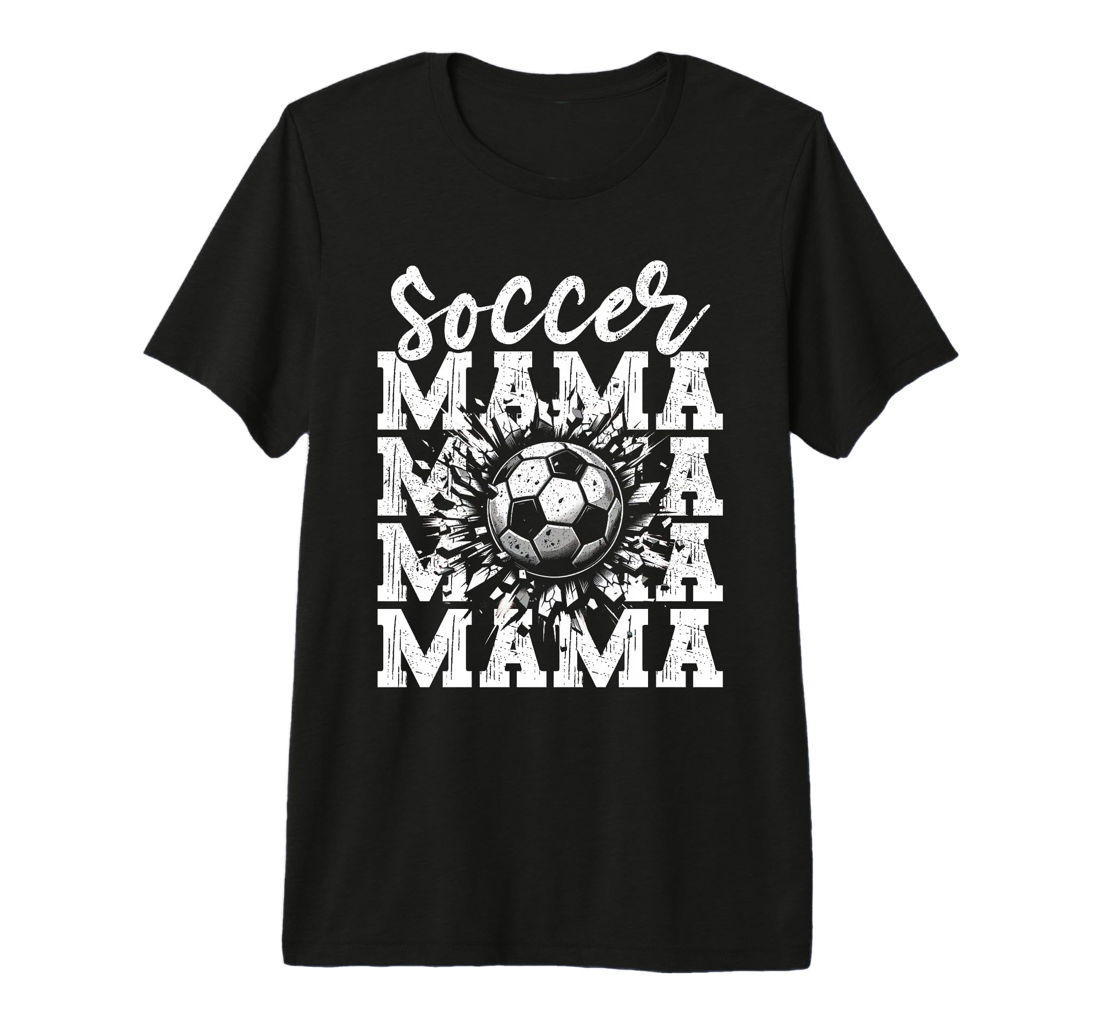 Soccer Mama Football Mothers Day T-Shirt - Casual Everyday Wear Unisex