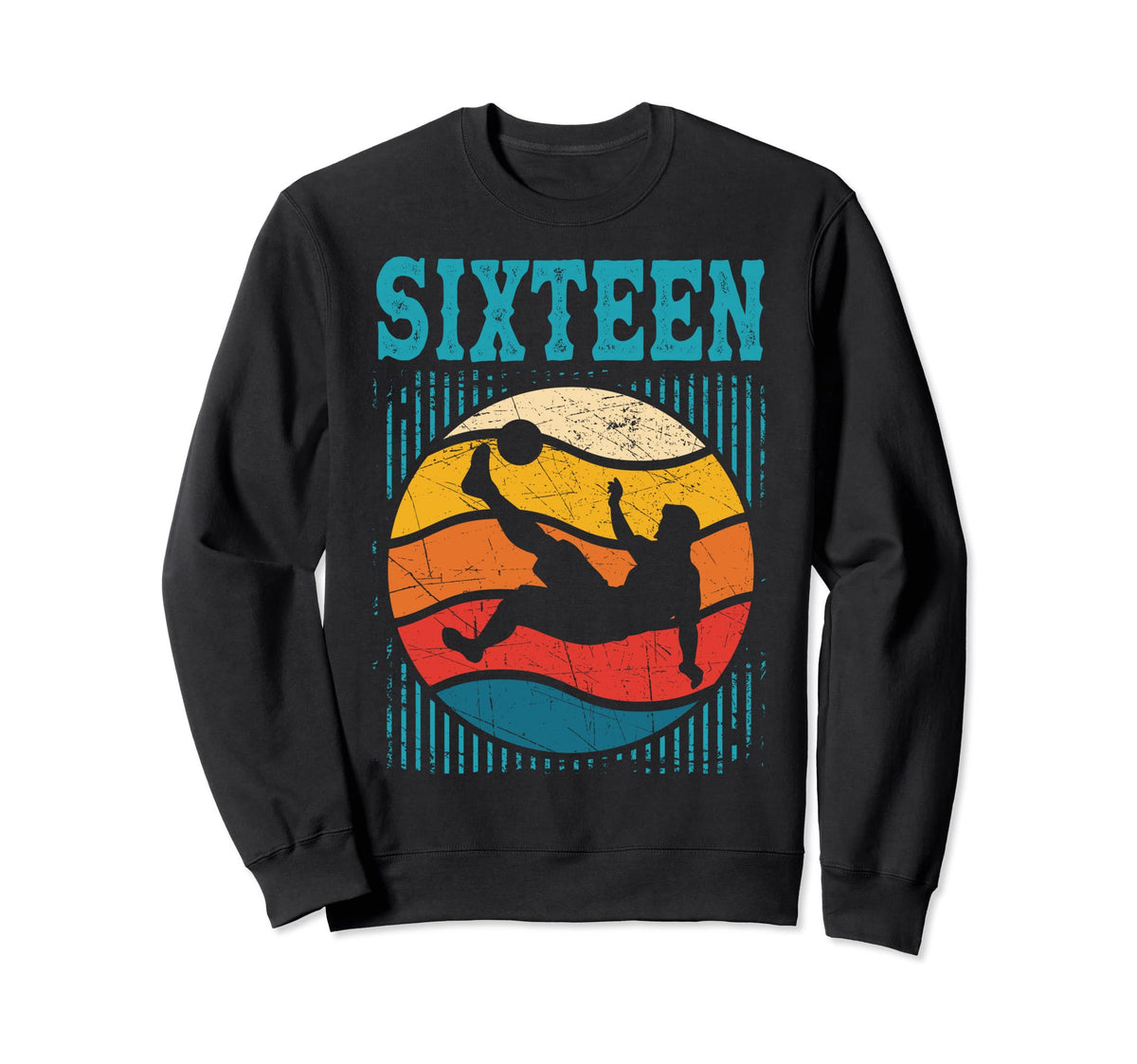 16Th Birthday Soccer 16 Years Old Sweatshirt - Novelty Apparel Men Women