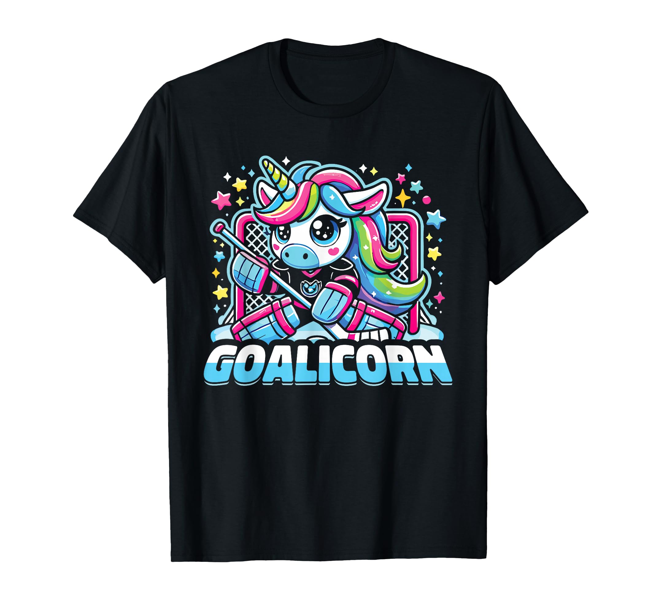 Goalicorn Ice Hockey Goalie T-Shirt - Novelty Apparel for Adults