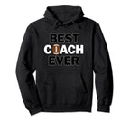 Football Coachs Best Coach Ever Fun Hoodie - Aesthetic Graphic for Adults