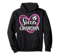 Soccer Grandma Heart Grandma Soccer Hoodie - Fun Novelty Design Unisex