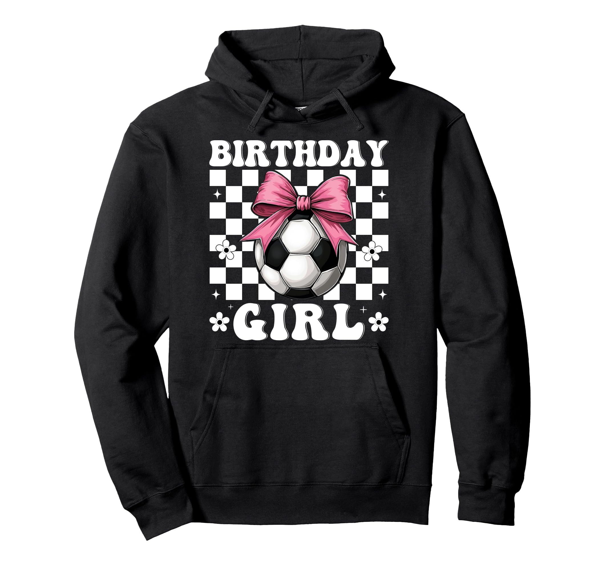 Birthday Soccer Soccer Mom Coquette Bow Hoodie - Trendy Graphic Unisex
