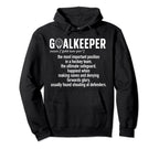 Ice Hockey Goalkeeper Definition Ice Hoodie - Aesthetic Graphic Men Women