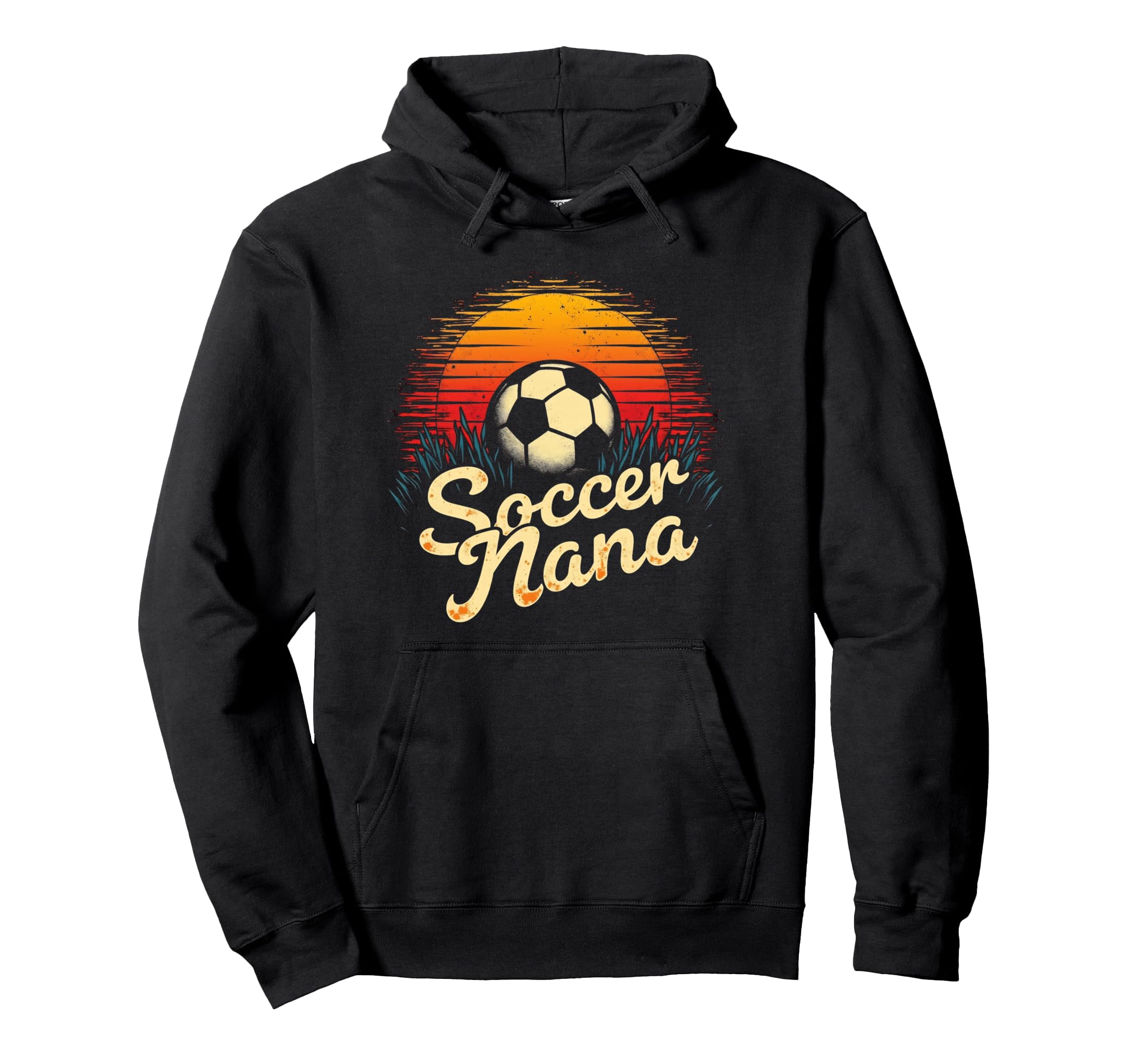 Proud Soccer Nana Funny Grandma Lover Hoodie - Minimalist Print for Adults