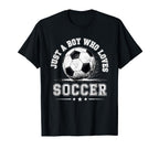 Just Who Loves Soccer Distressed T-Shirt - Custom Art Print for Adults