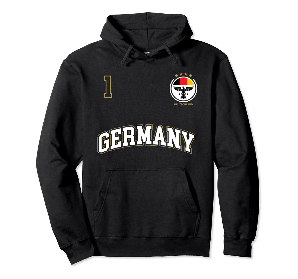 Germany Soccer No 1 Sports Team German Hoodie - Novelty Apparel for Adults