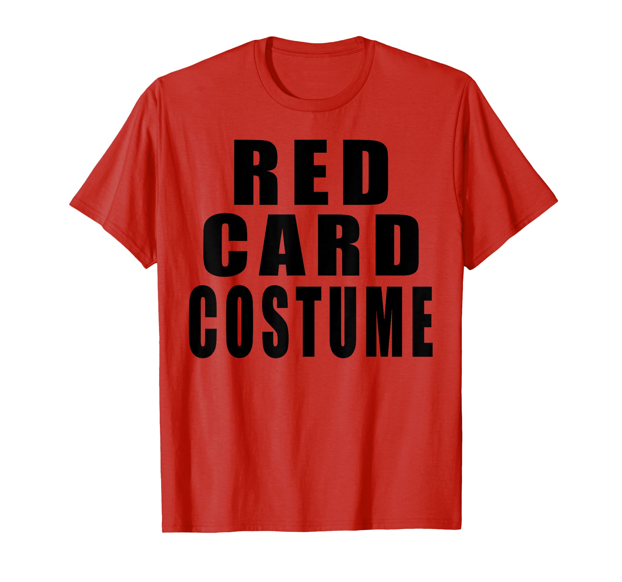 Red Card Costume Football Soccer Funny T-Shirt - Graphic Print Men Women