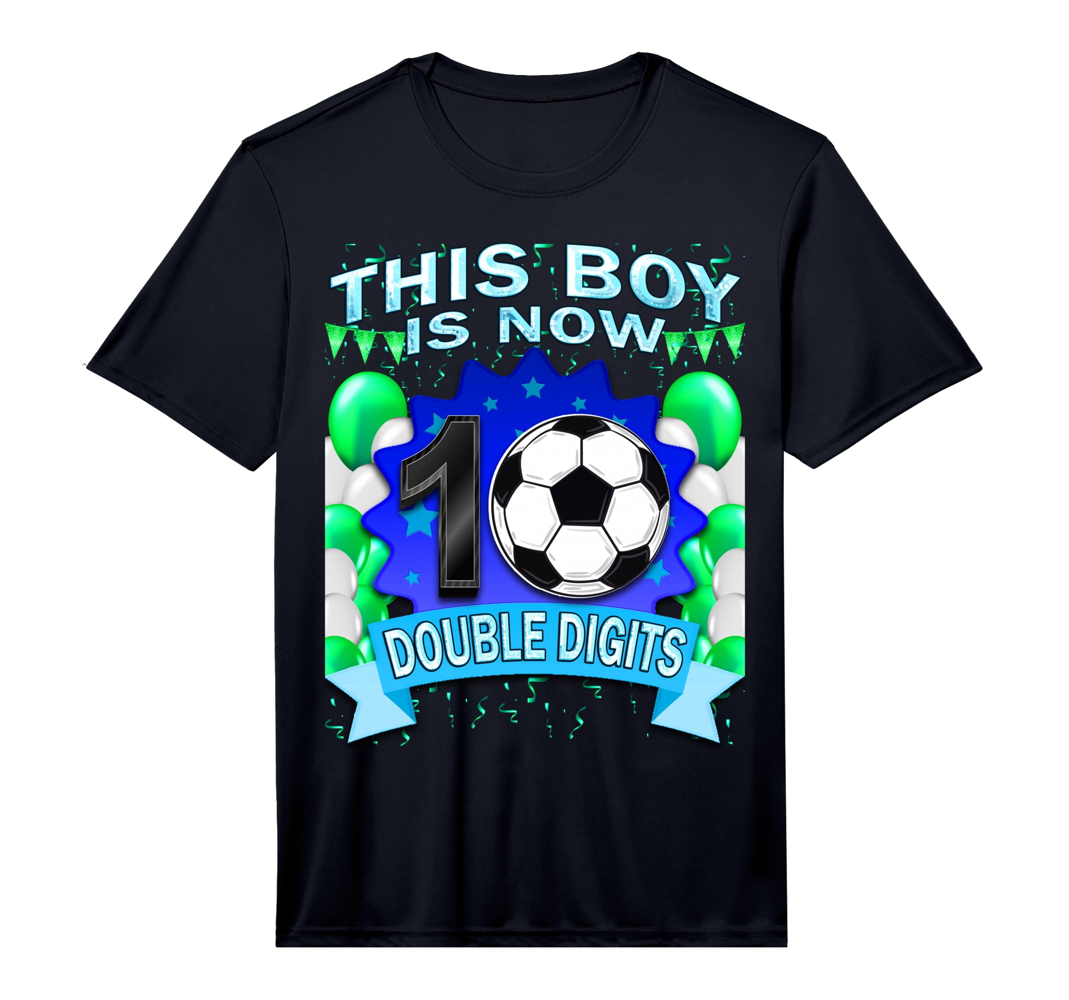 This Now 10 Double Digits Soccer 10 T-Shirt - Novelty Apparel for Adults