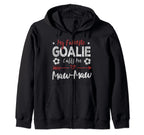 Funny Soccer Goalie Goalkeeper Mom Grandma Hoodie - Unique Graphic Unisex
