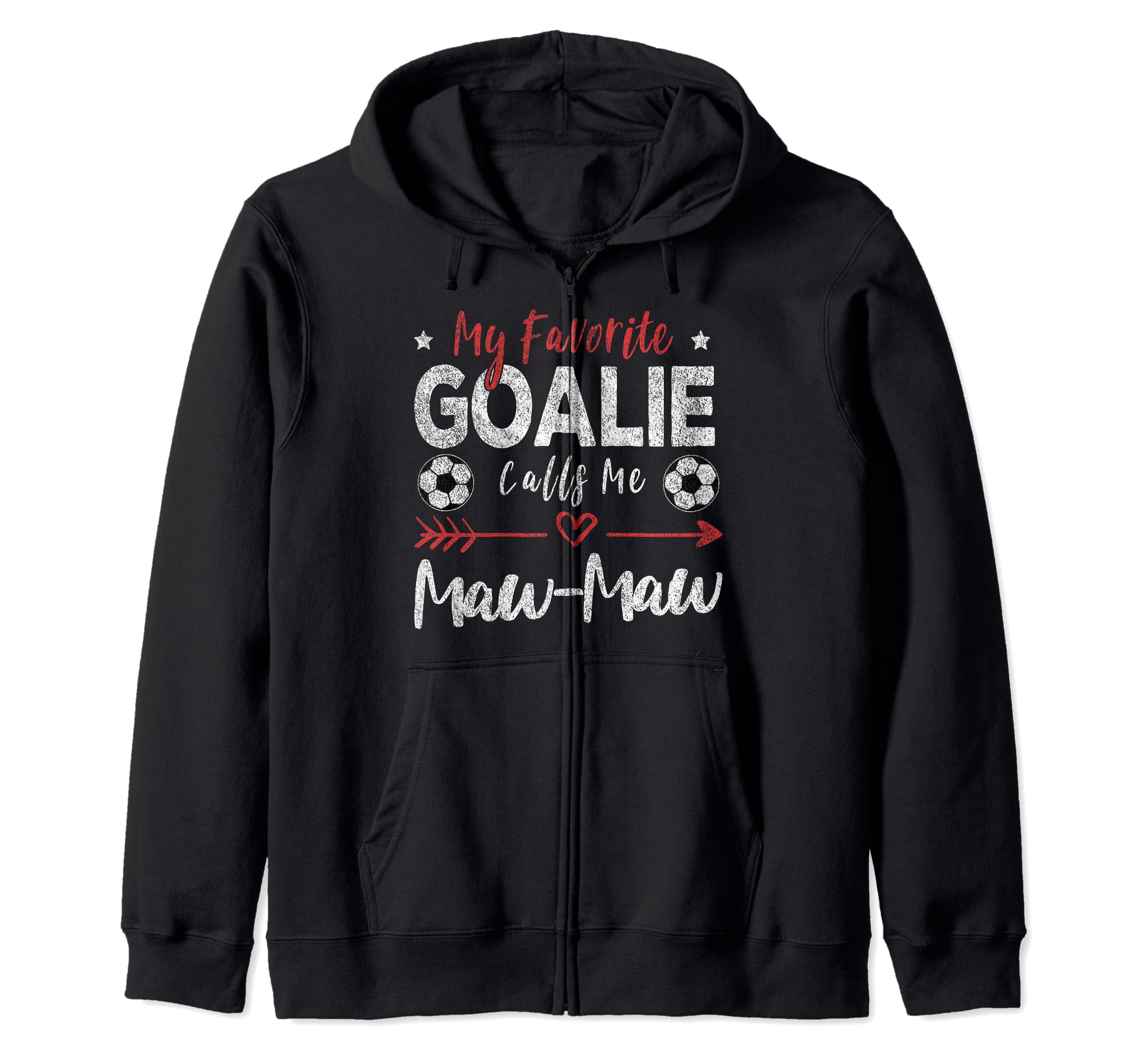 Funny Soccer Goalie Goalkeeper Mom Grandma Hoodie - Unique Graphic Unisex