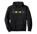 Soccer Softball Heartbeat Funny Sport Hoodie - Novelty Apparel Unisex