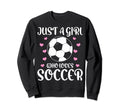 Soccer Lovers Just Who Loves Soccer Sweatshirt - Unique Graphic for Adults