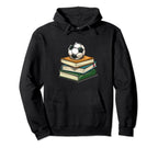 Soccer Ball Books Back To School Sport Hoodie - Aesthetic Graphic Unisex