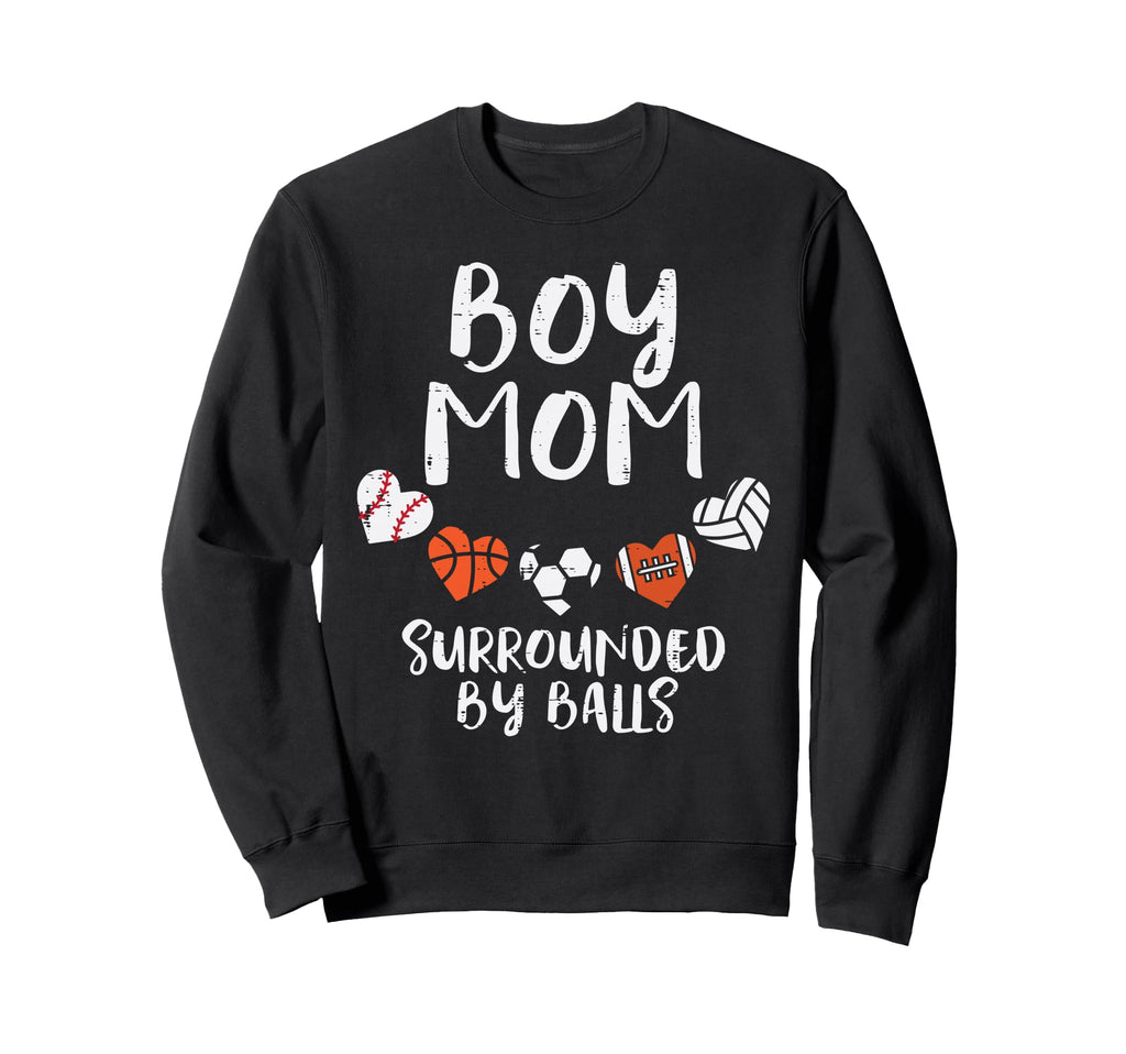 Mom Basketball Baseball Football Sweatshirt - Trendy Graphic for Adults