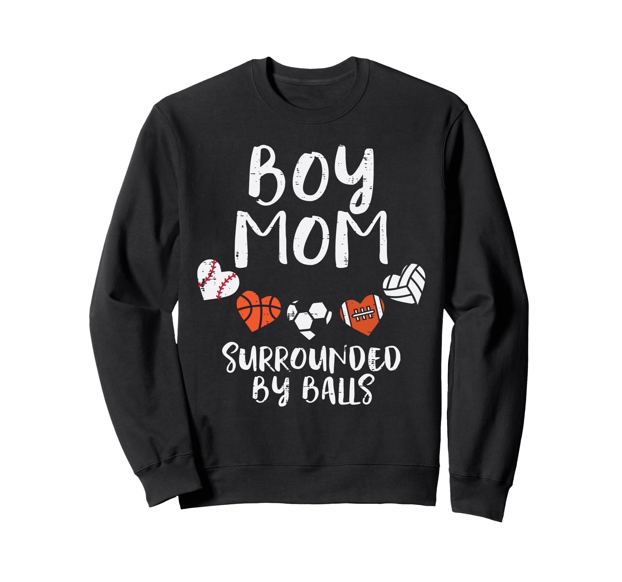 Mom Basketball Baseball Football Sweatshirt - Trendy Graphic for Adults