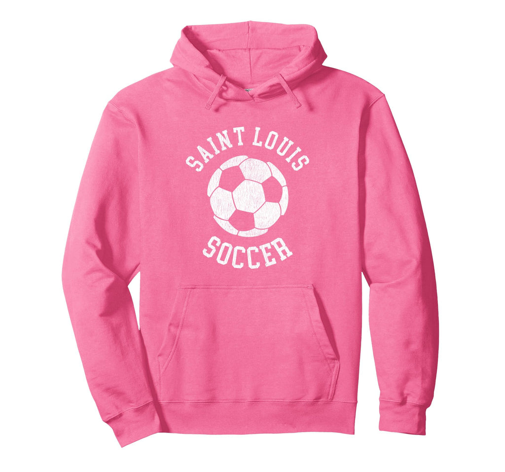 Saint Louis Soccer Distressed 90S Hoodie - Graphic Print Men Women