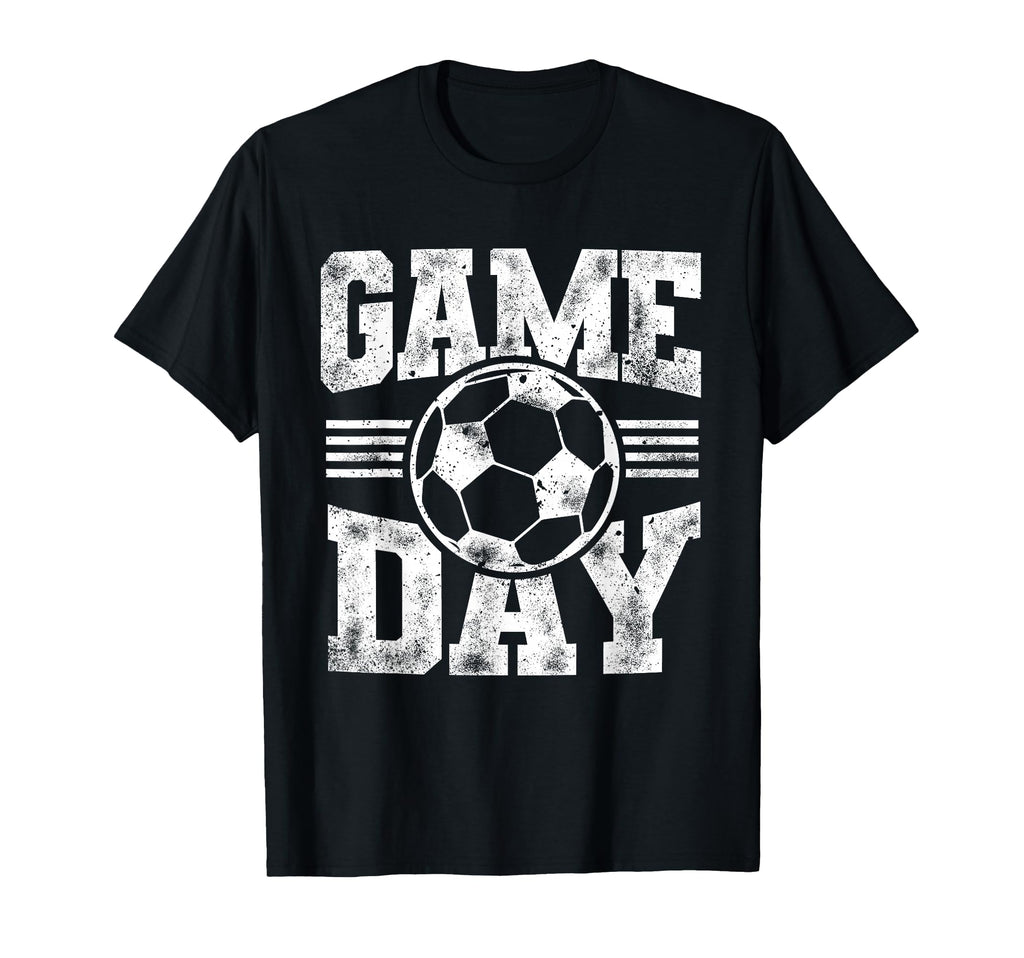 Game Day Sports Soccer Mom Dad Soccer T-Shirt - Novelty Apparel for Adults