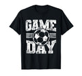 Game Day Sports Soccer Mom Dad Soccer T-Shirt - Novelty Apparel for Adults