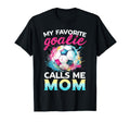 My Favorite Goalie Calls Me Mom Soccer Mum T-Shirt - Unique Graphic Unisex