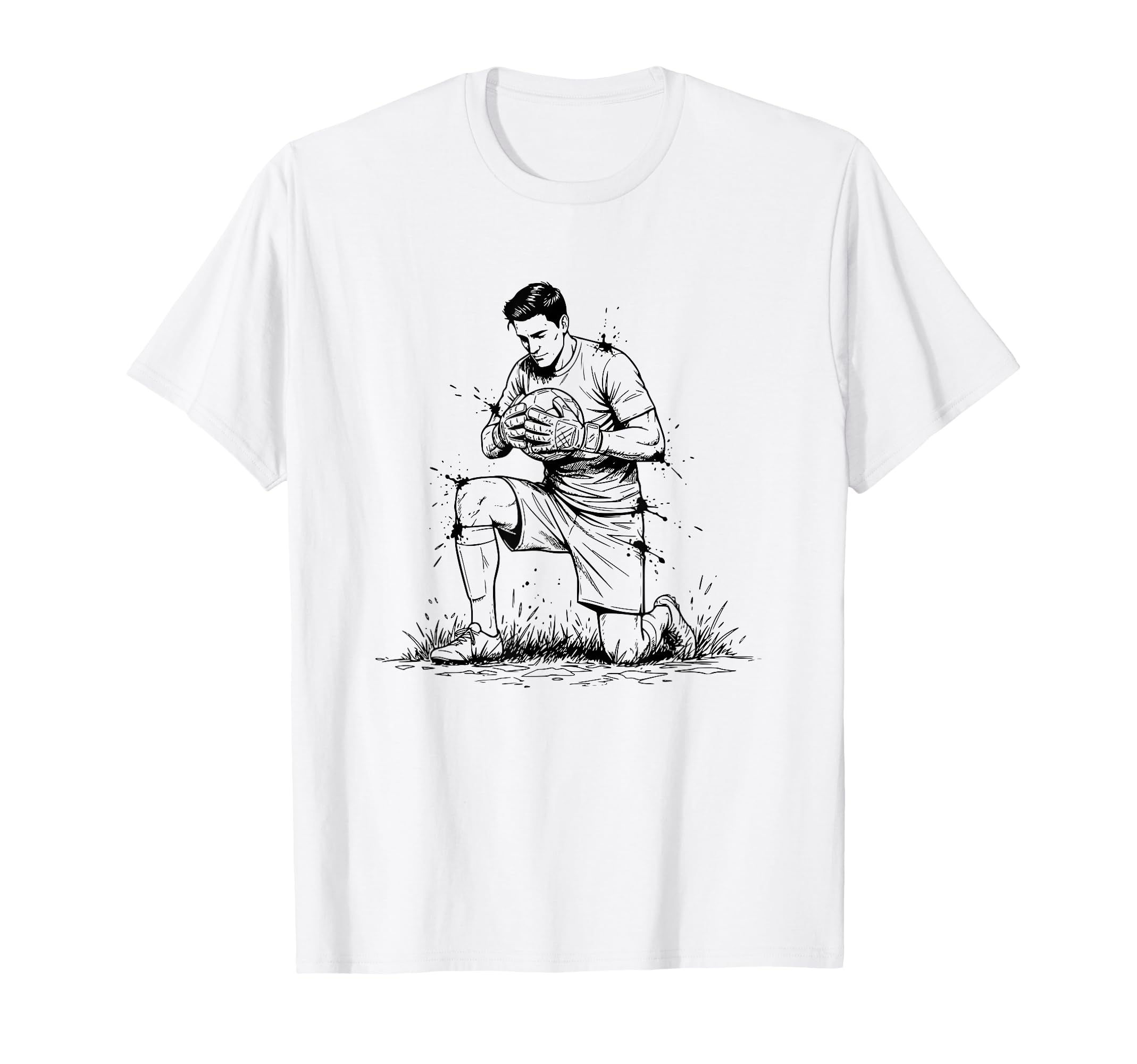 Soccer Goalkeeper Goalie Mens T-Shirt - Novelty Apparel for Adults
