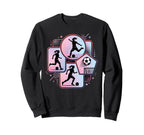 Soccer Player Football Player Sweatshirt - Unique Graphic for Adults