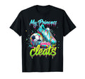 My Princess Wears Cleats Drippy Soccer T-Shirt - Graphic Print for Adults