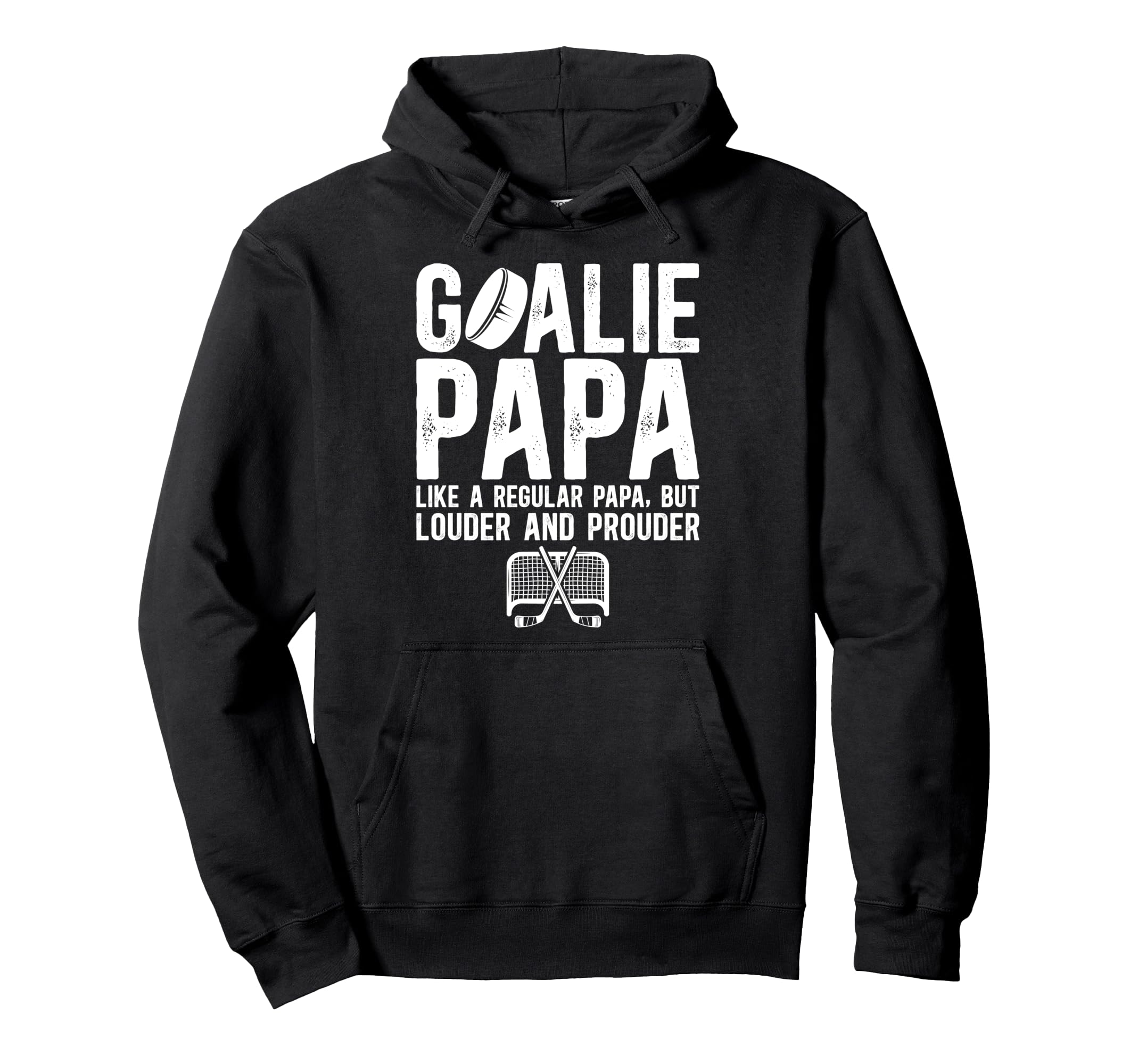 Hockey Goalie Papa Ice Hockey Keeper Papa Hoodie - Streetwear Style Unisex