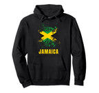 Jamaica Watercolors Sport Jamaican Flag Hoodie - Novelty Apparel Men Women