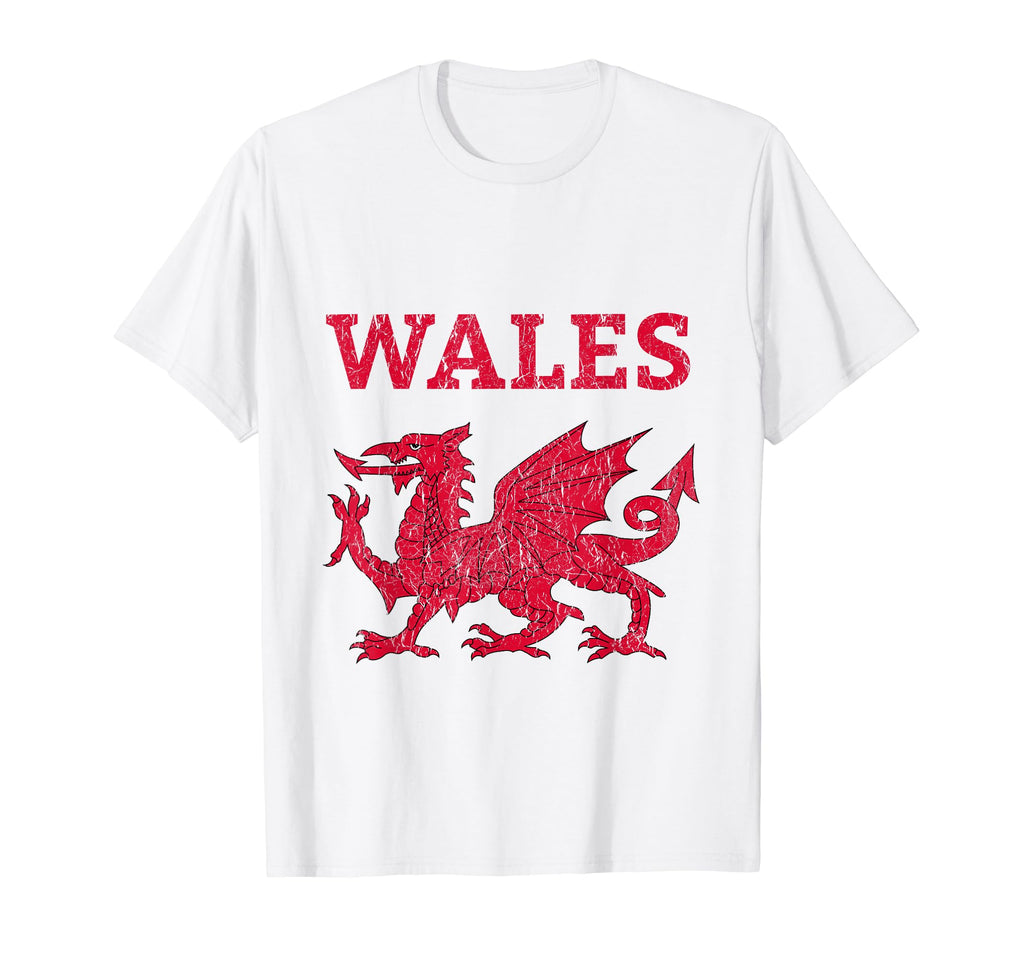 Red Dragon Wales Soccer Jersey T-Shirt - Fun Novelty Design Men Women