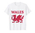 Red Dragon Wales Soccer Jersey T-Shirt - Fun Novelty Design Men Women