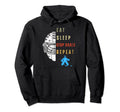 Eat Sleep Stop Goals Repeat Bday Hny Hoodie - Trendy Graphic for Adults