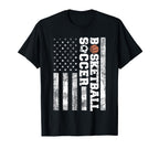 American Distressed Flag Funny T-Shirt - Aesthetic Graphic Men Women