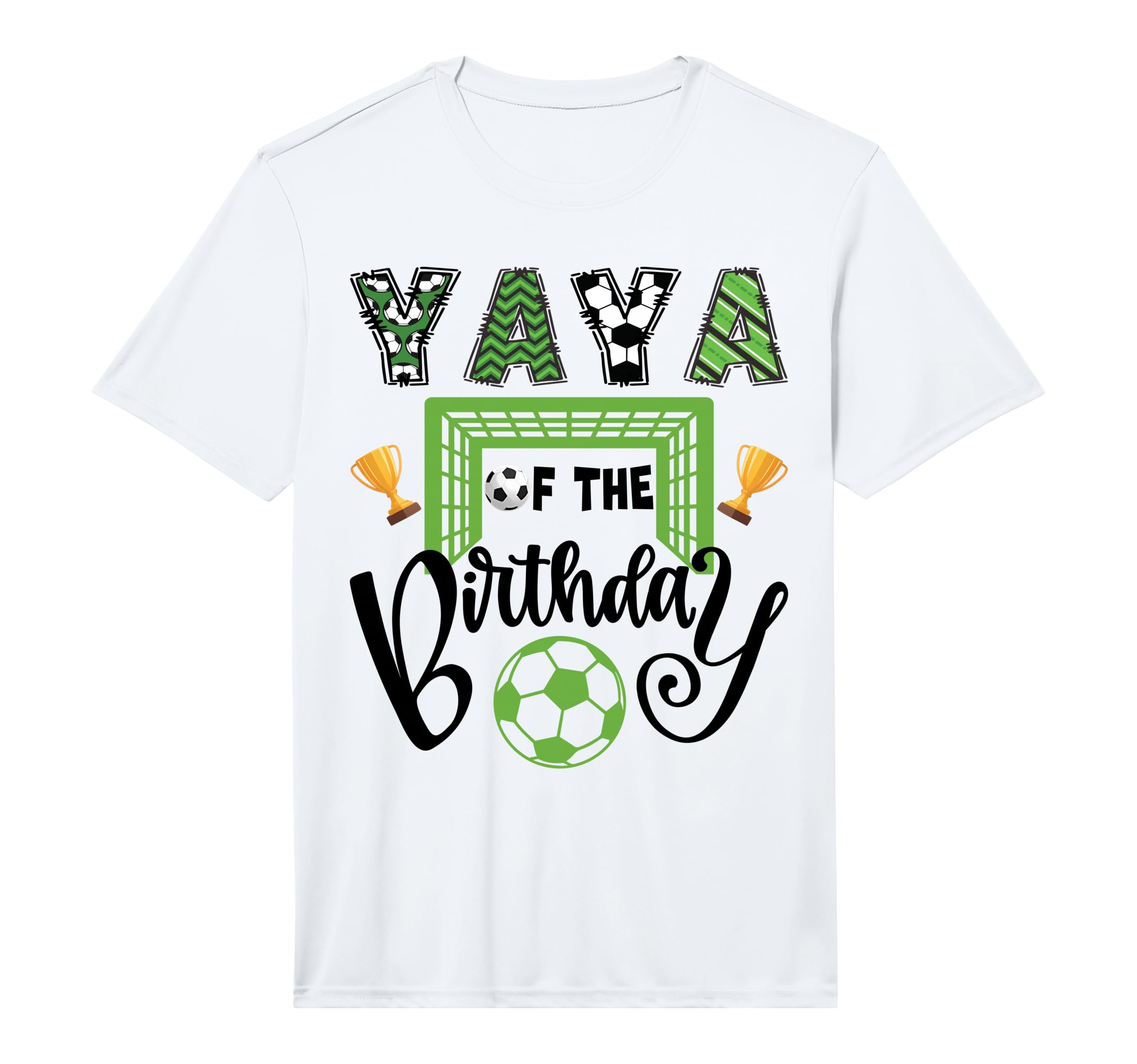 Yaya Birthday Soccer Player Bday Party T-Shirt - Trendy Graphic Men Women