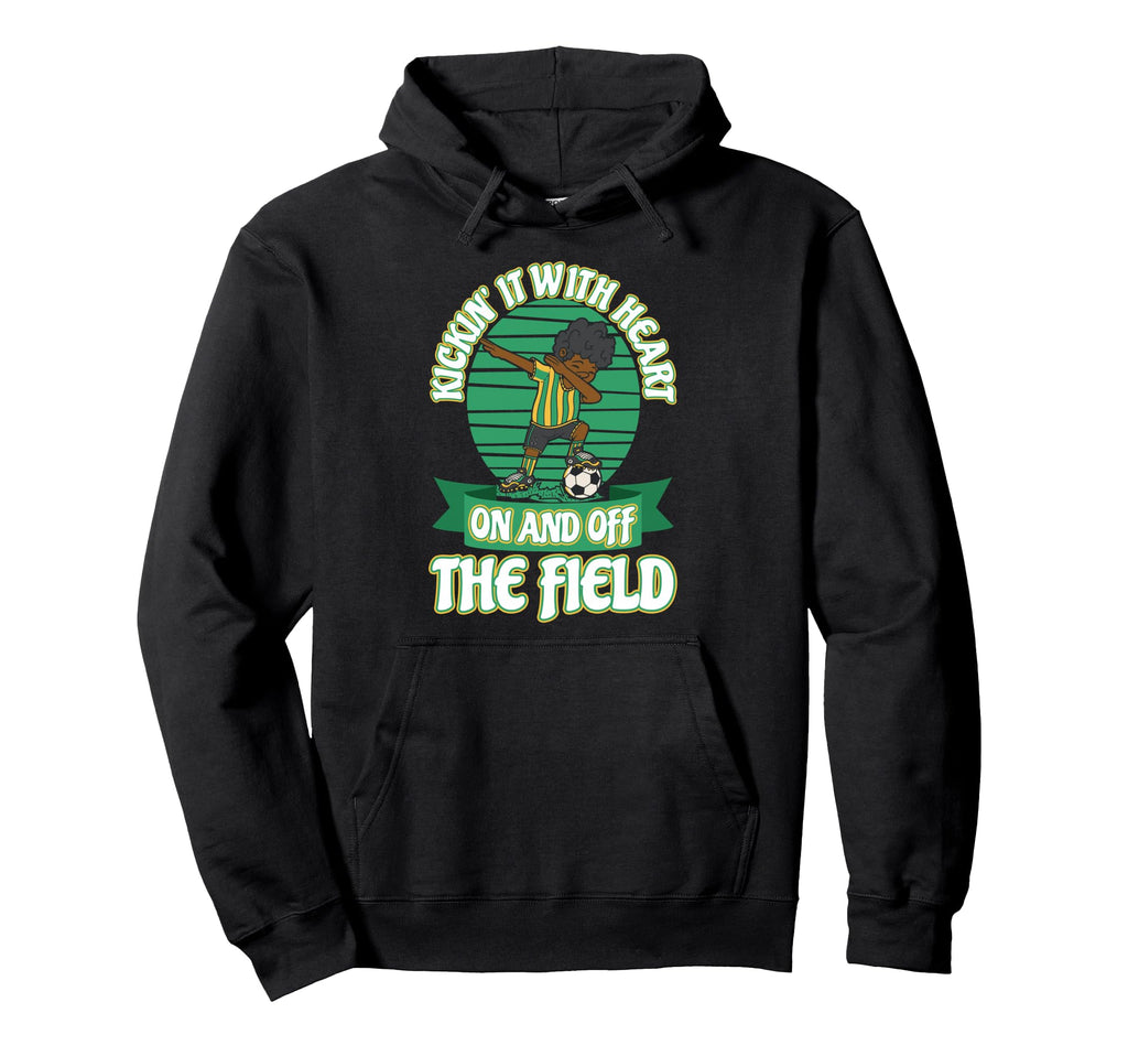 Kickin It Heart And Off Field Sporty Hoodie - Streetwear Style for Adults