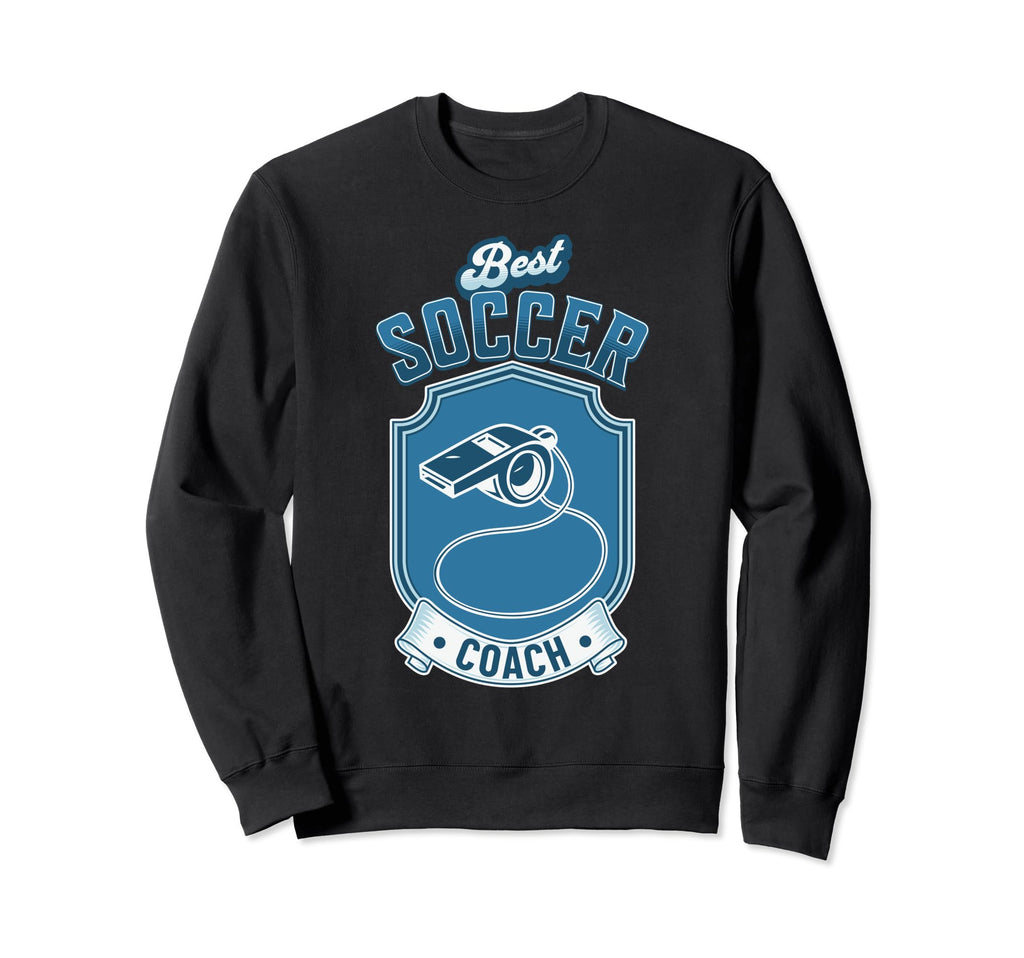 Fun Gift Best Soccer Coach Sweatshirt - Aesthetic Graphic Unisex