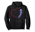 Soccer Love Heart And Football Fusion Hoodie - Streetwear Style for Adults